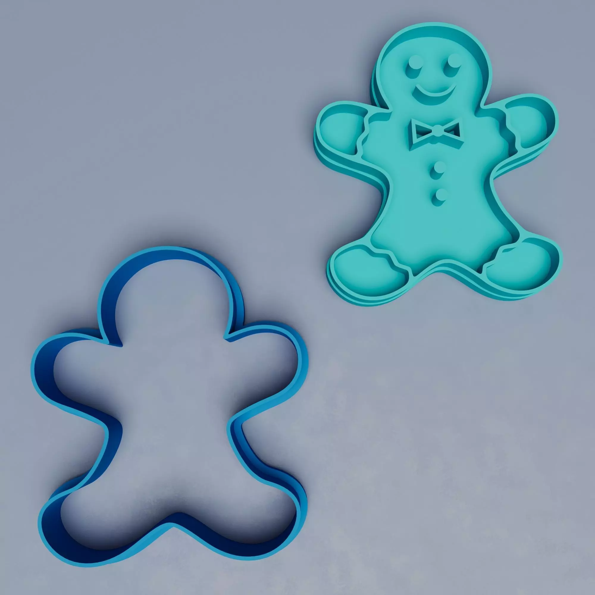 Gingerbread Man Cookie Cutter Free 3D print model