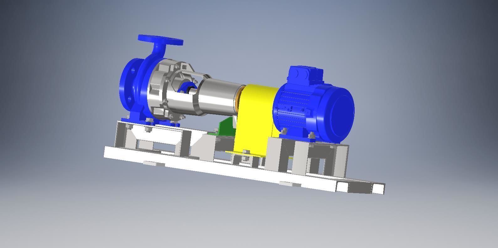 Autodesk Inventor Centrifugal Pump 3D model_3