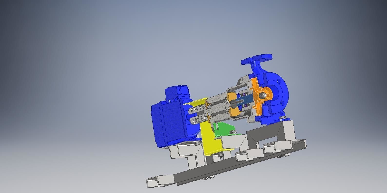 Autodesk Inventor Centrifugal Pump 3D model_1