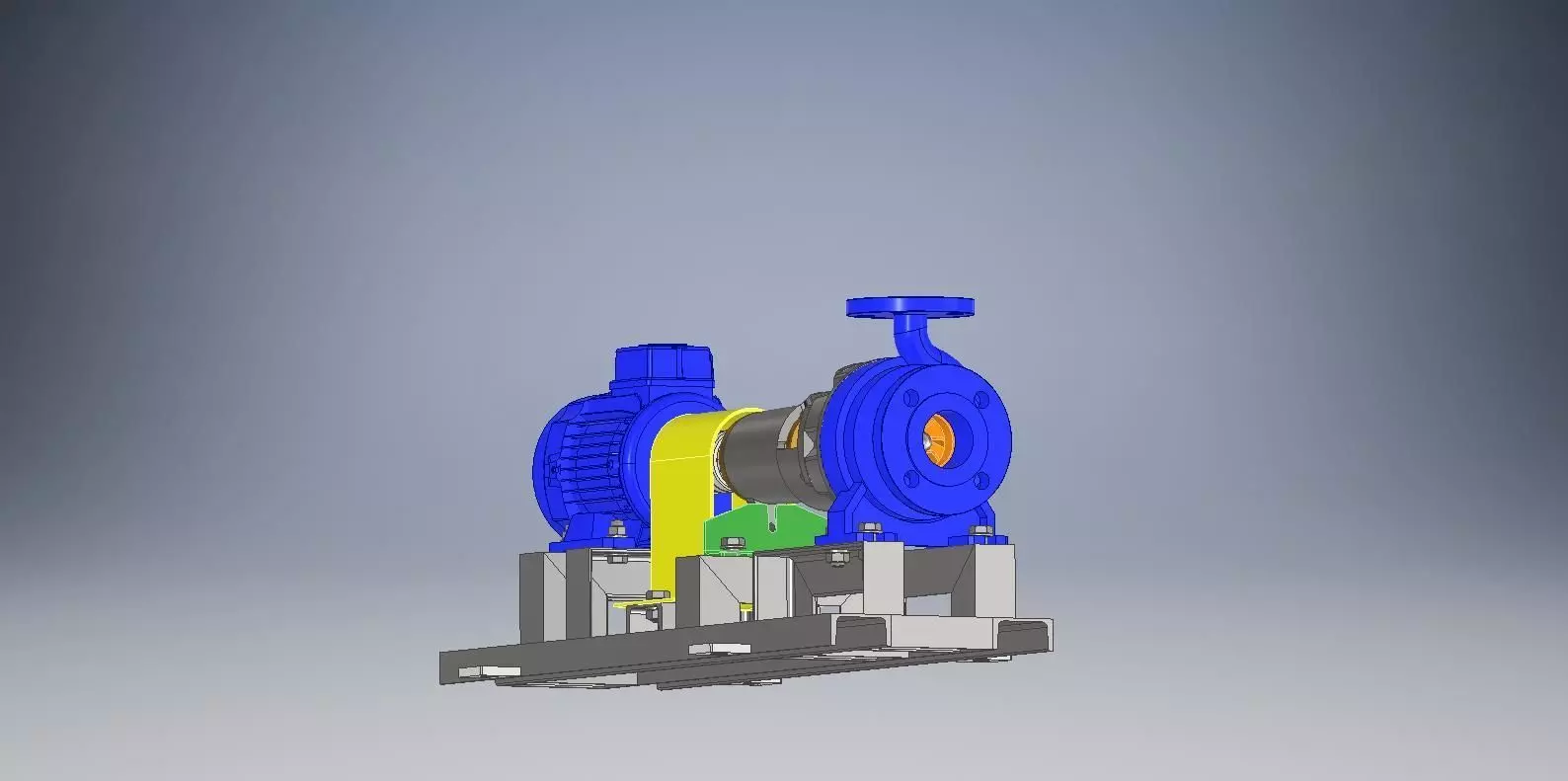 Autodesk Inventor Centrifugal Pump 3D model_0