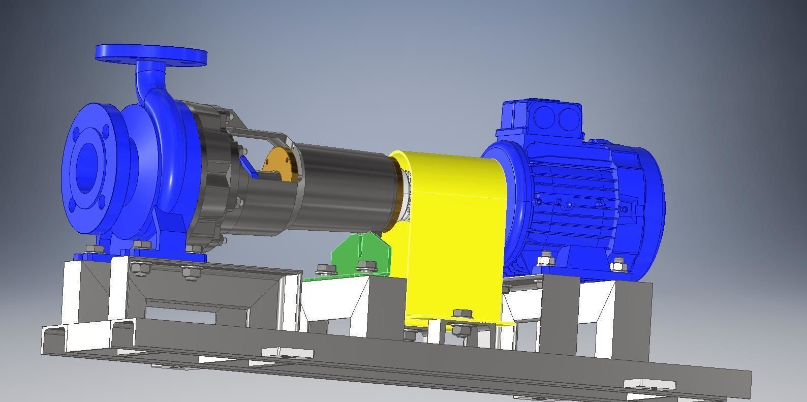 Autodesk Inventor Centrifugal Pump 3D model_2
