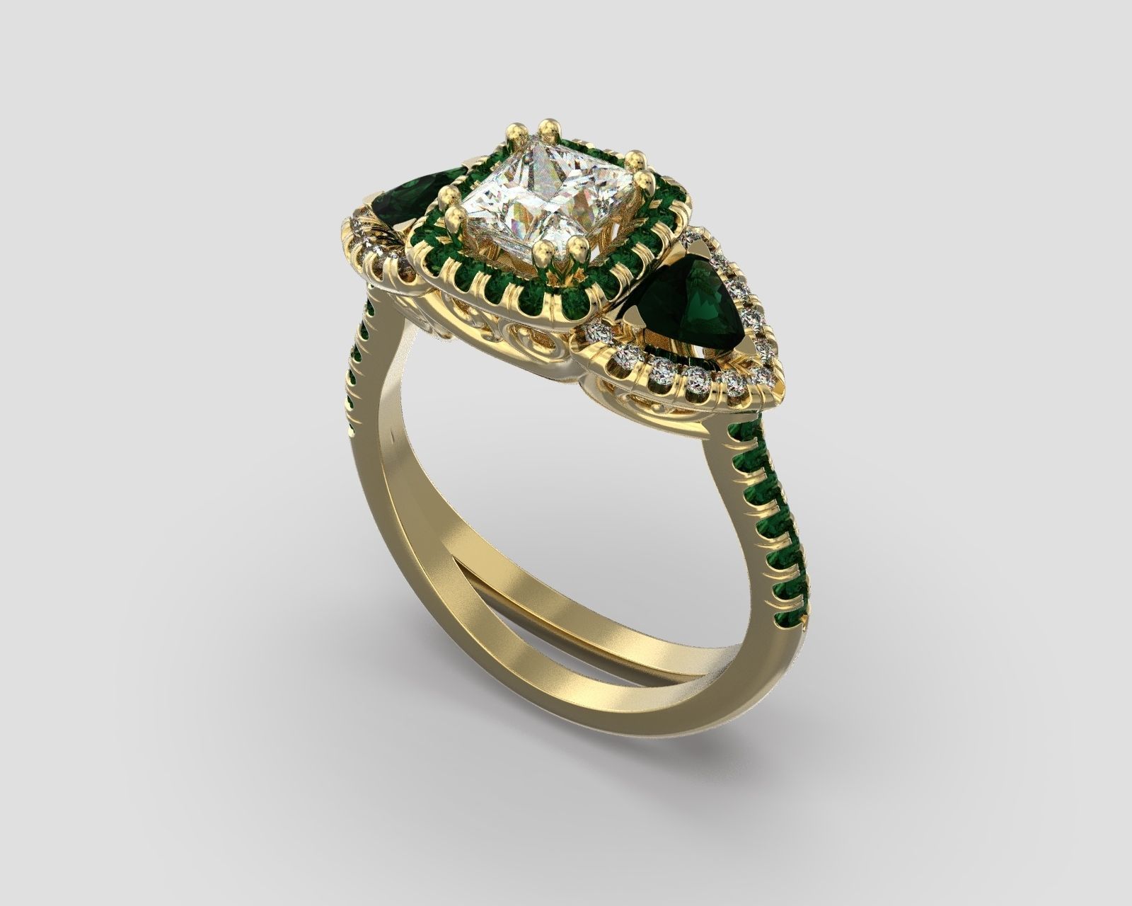 R 051 ring  3D print model_5