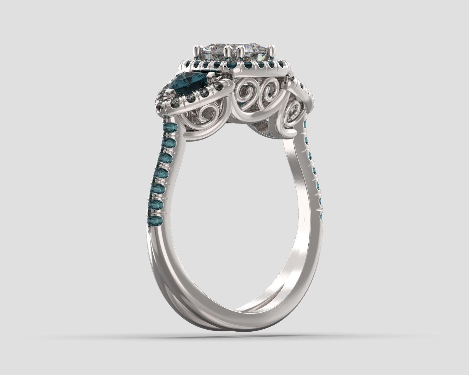 R 051 ring  3D print model_4