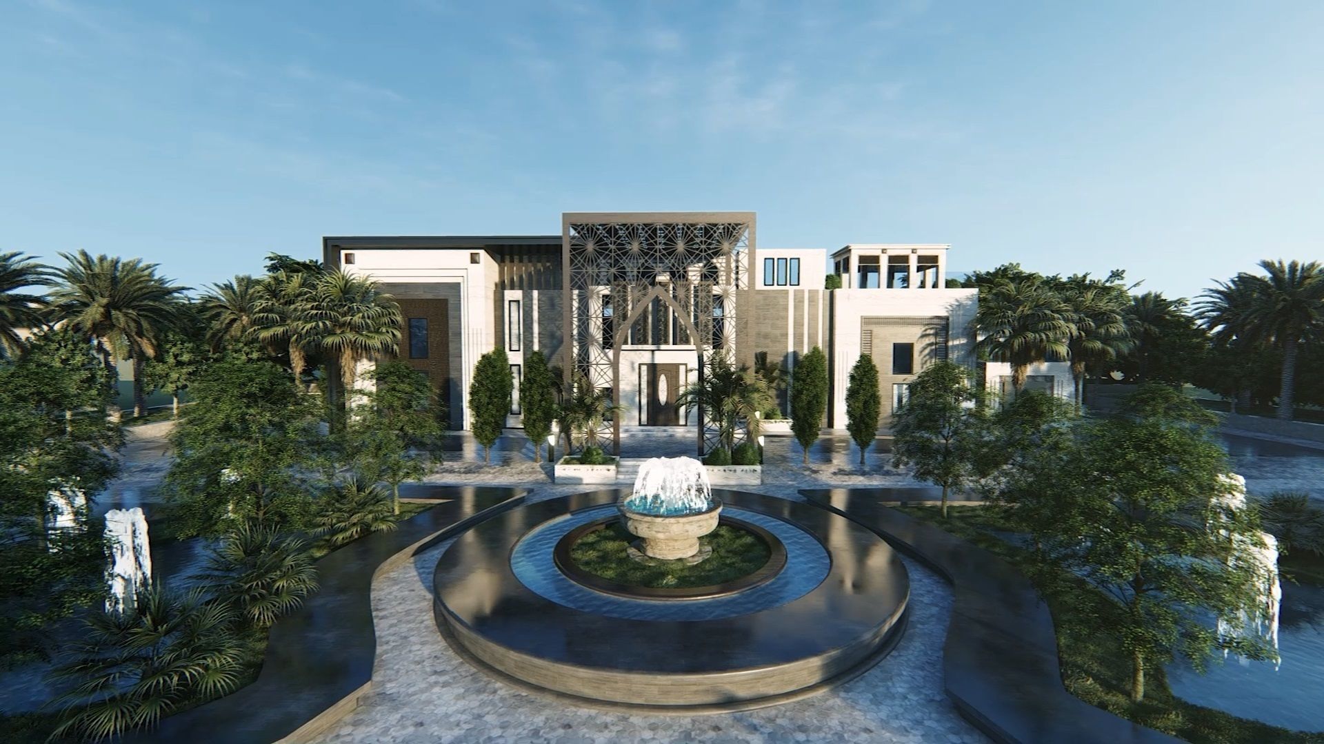 Solitaire Villa Exterior Design  3D model_5