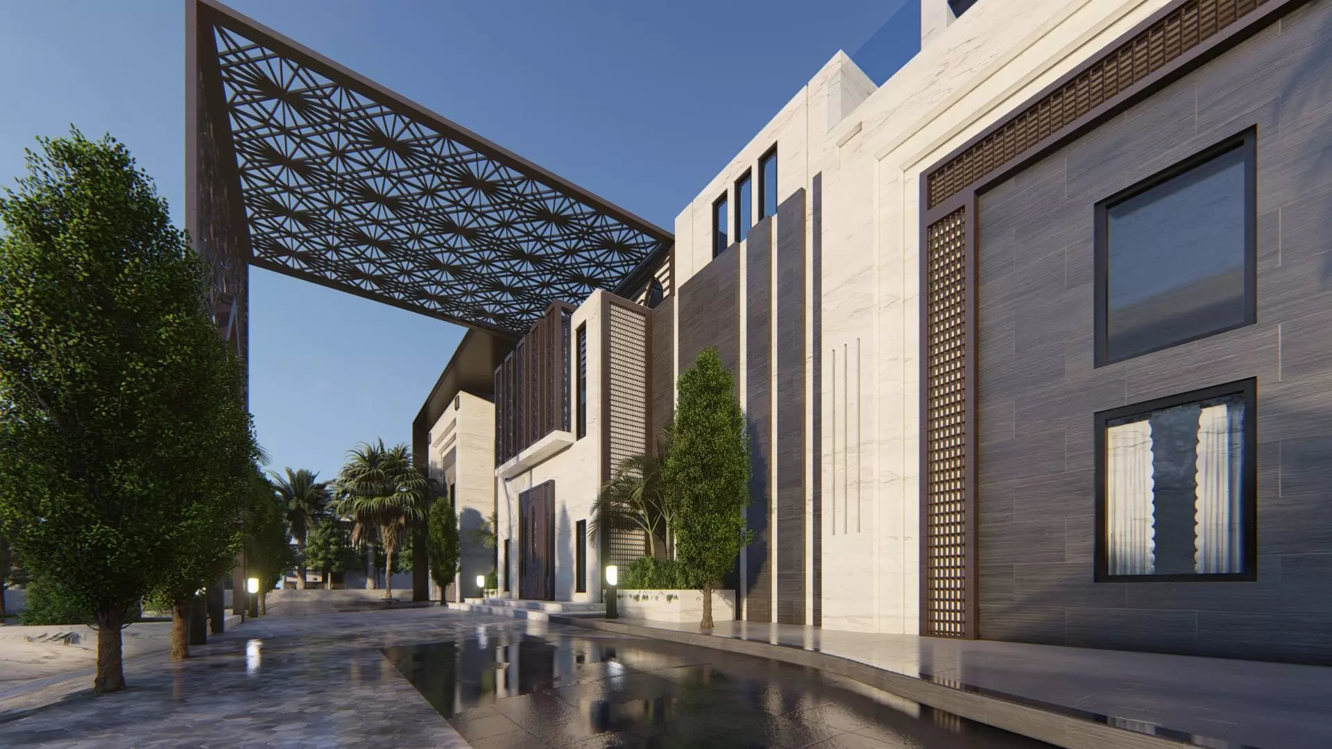 Solitaire Villa Exterior Design  3D model_19