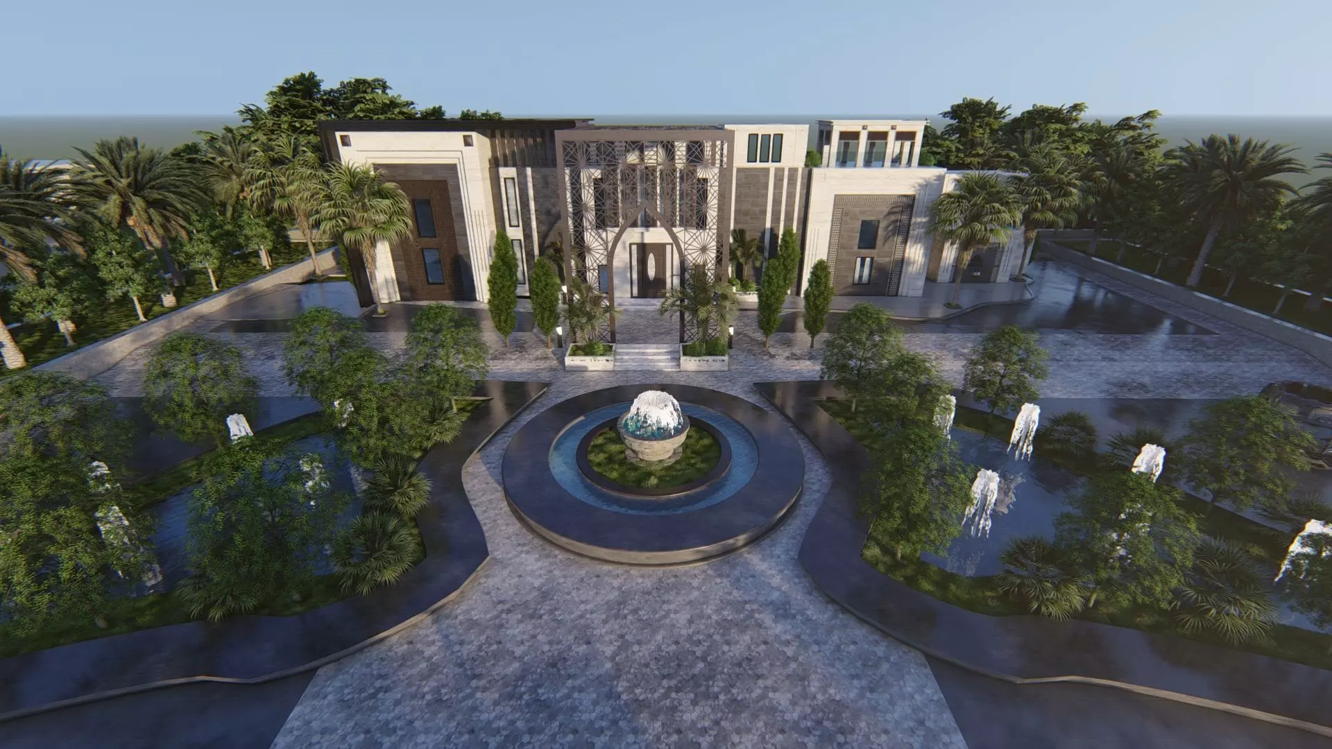 Solitaire Villa Exterior Design  3D model_11