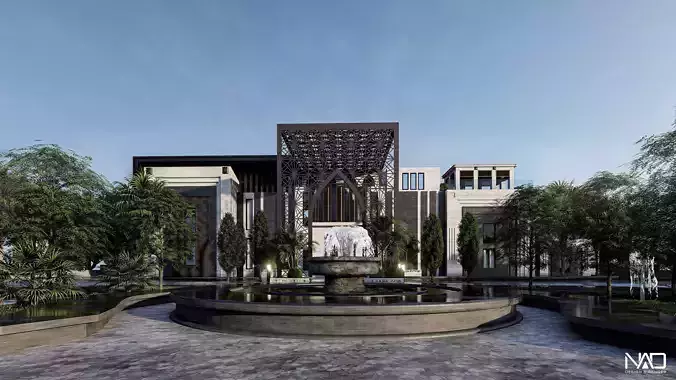 Solitaire Villa Exterior Design  3D model