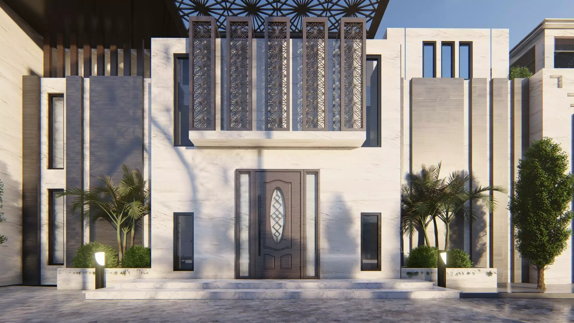Solitaire Villa Exterior Design  3D model_20
