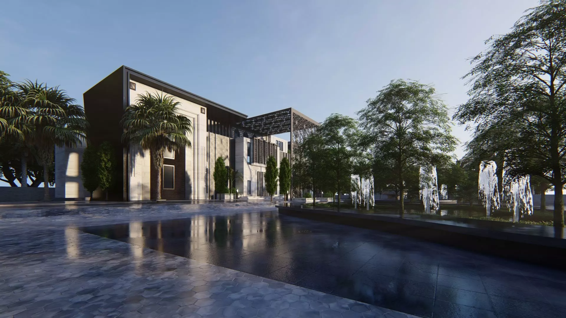 Solitaire Villa Exterior Design  3D model_16