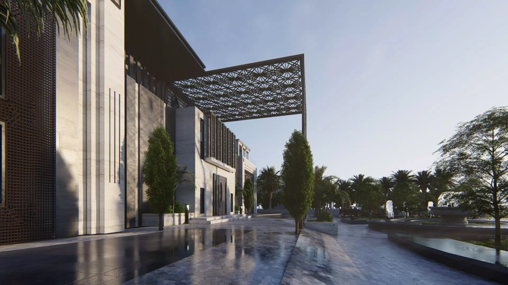 Solitaire Villa Exterior Design  3D model_17