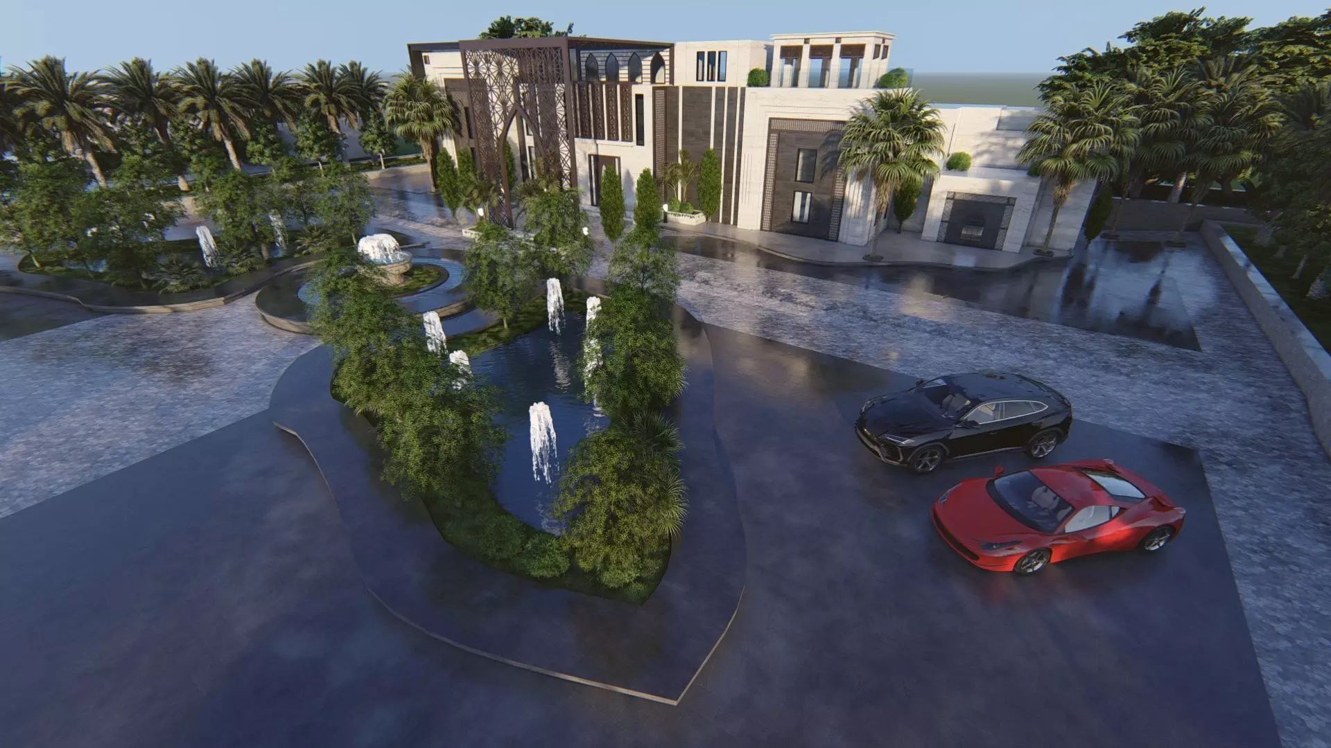 Solitaire Villa Exterior Design  3D model_10