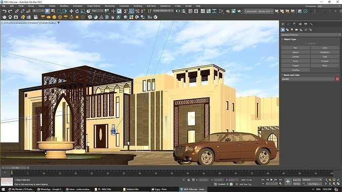 Solitaire Villa Exterior Design  3D model 7