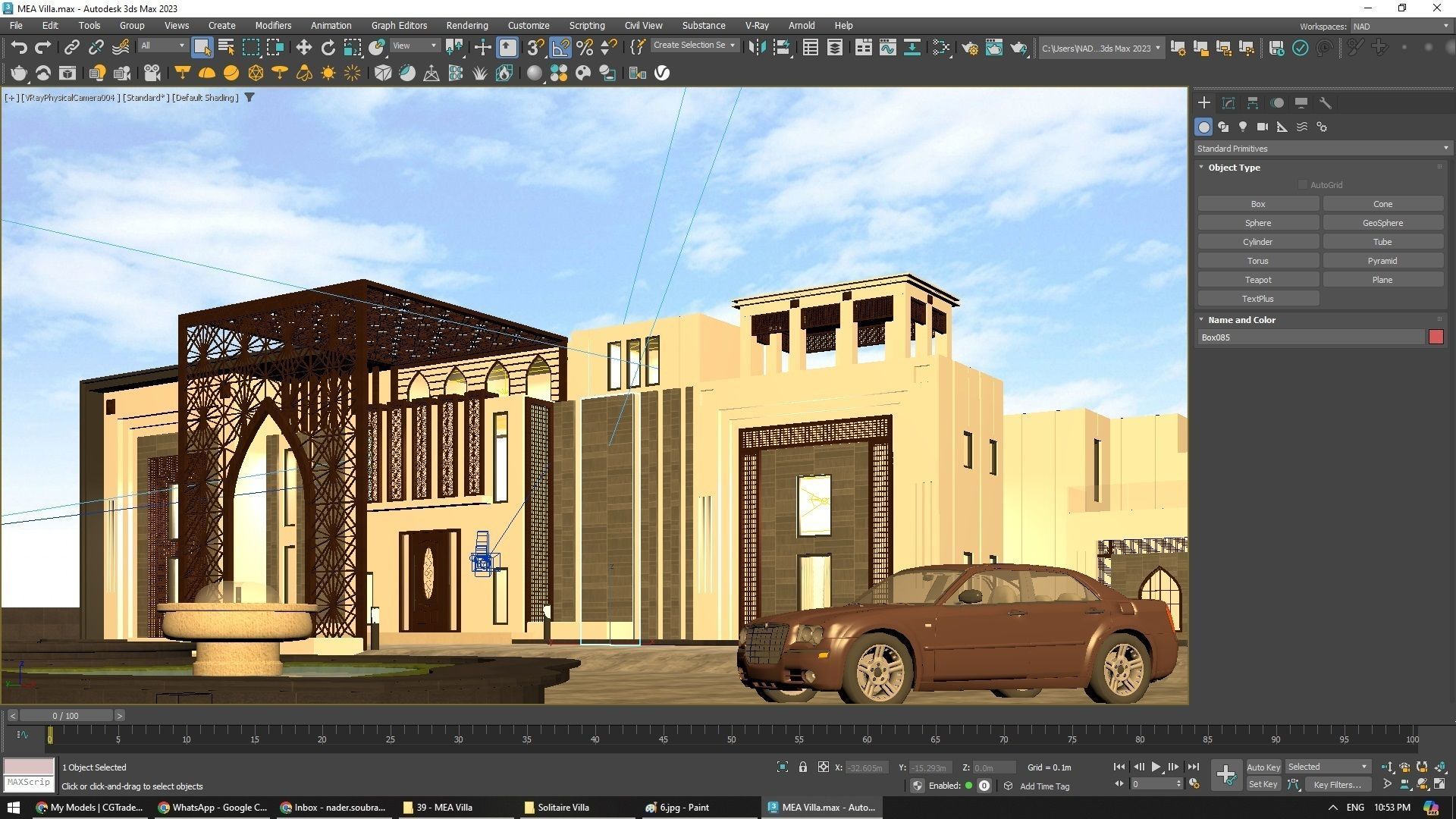 Solitaire Villa Exterior Design  3D model_7