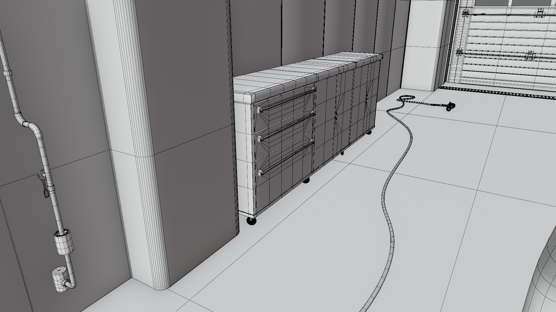 Pitlane Garage 3D Scene 3D model_30