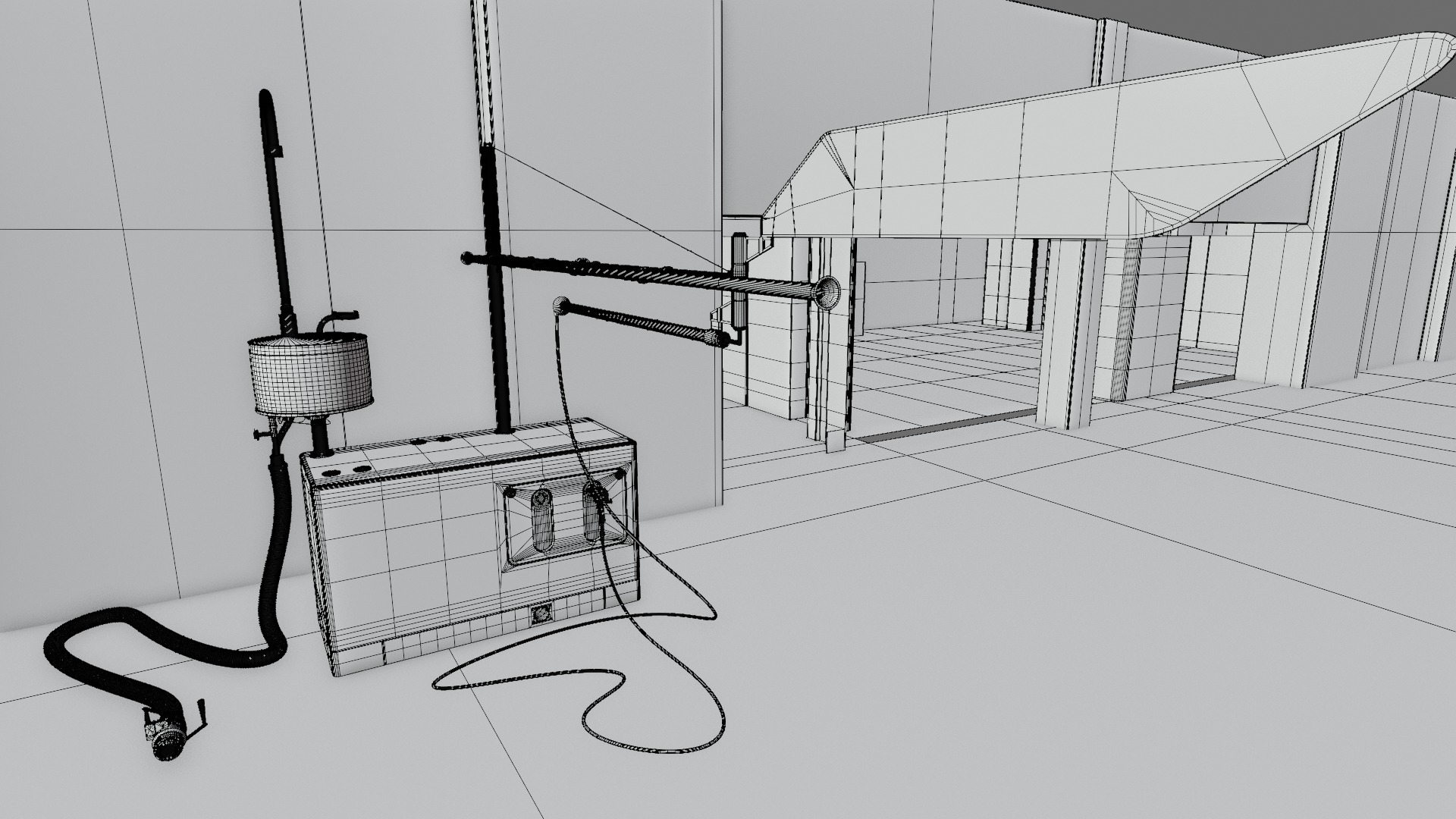 Pitlane Garage 3D Scene 3D model_52