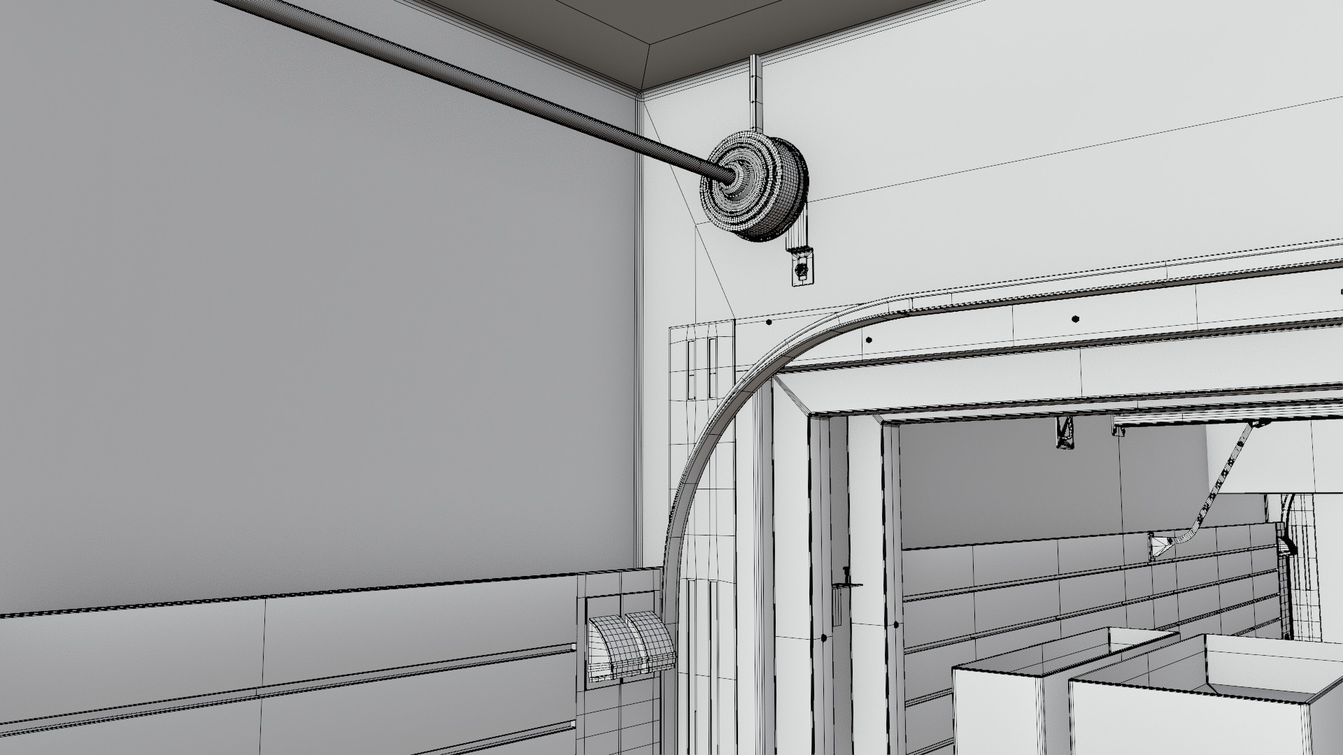 Pitlane Garage 3D Scene 3D model_45