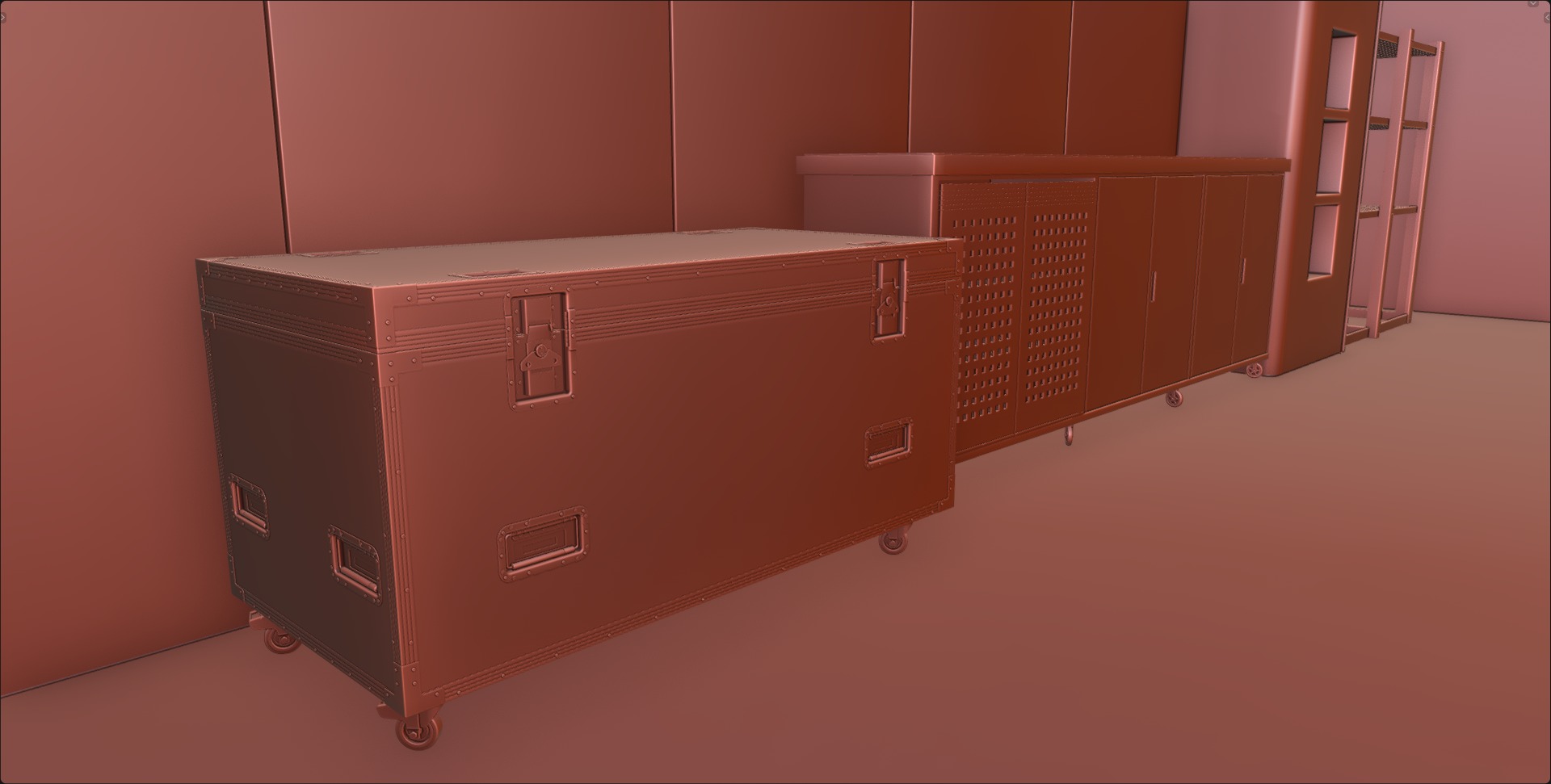 Pitlane Garage 3D Scene 3D model_19