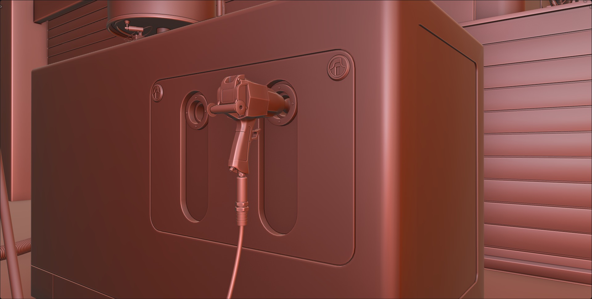 Pitlane Garage 3D Scene 3D model_25