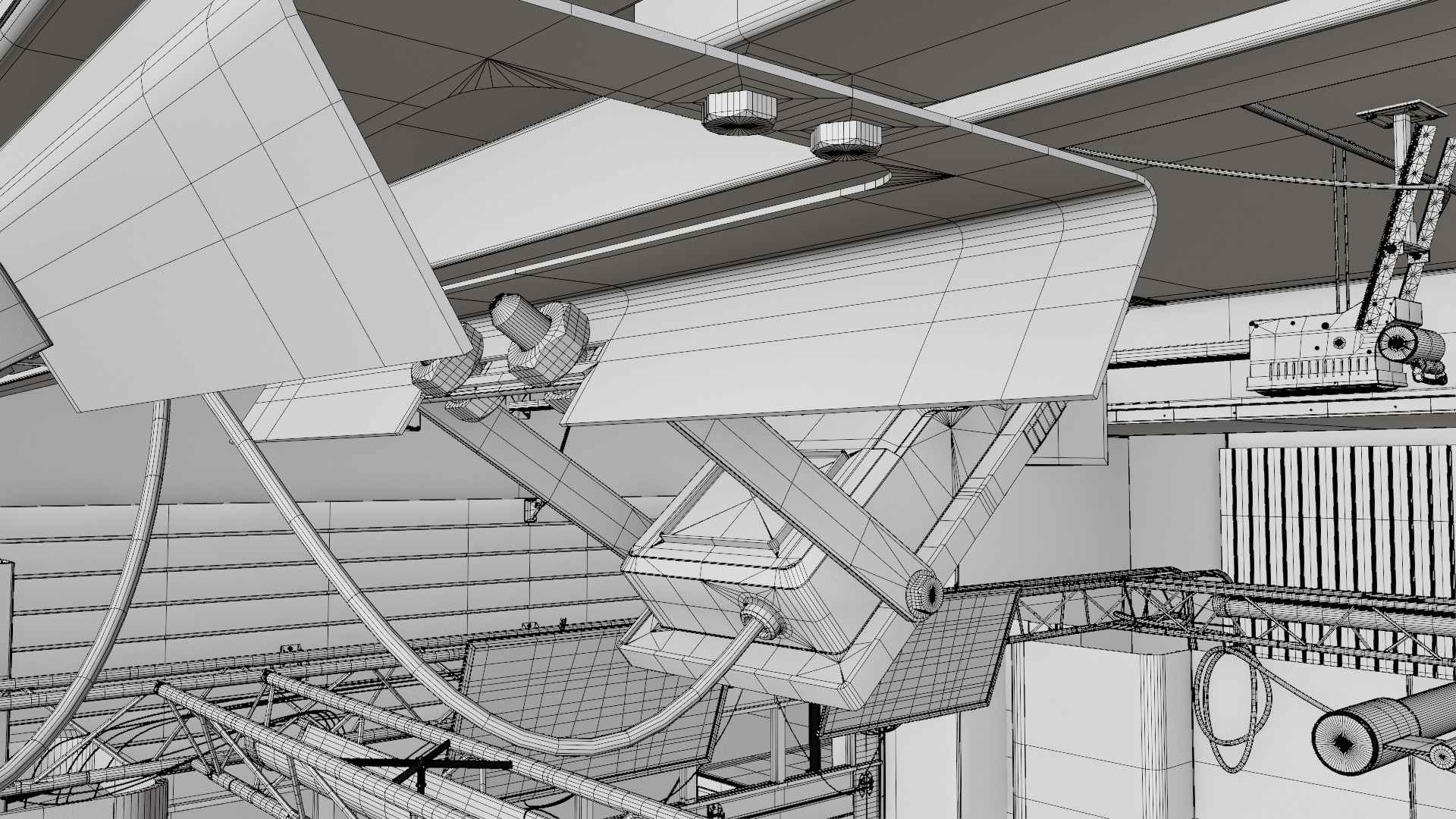 Pitlane Garage 3D Scene 3D model_43