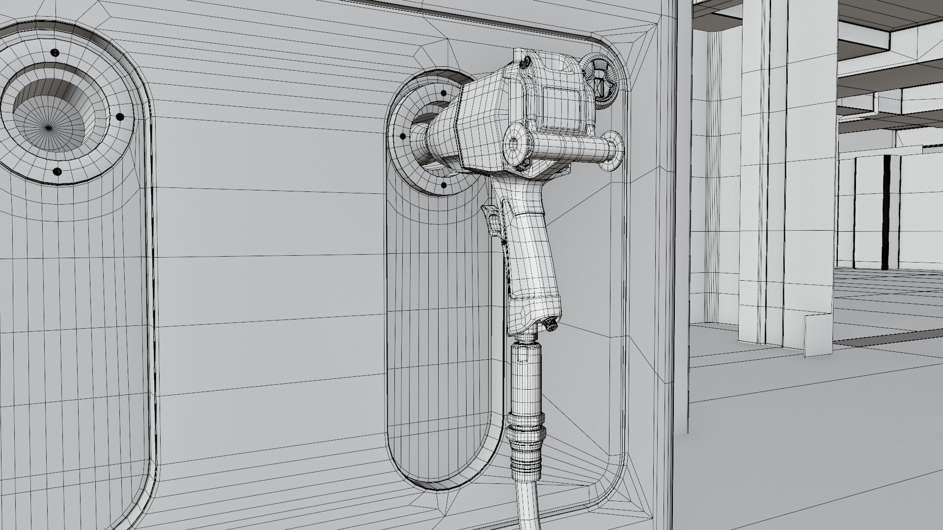 Pitlane Garage 3D Scene 3D model_48
