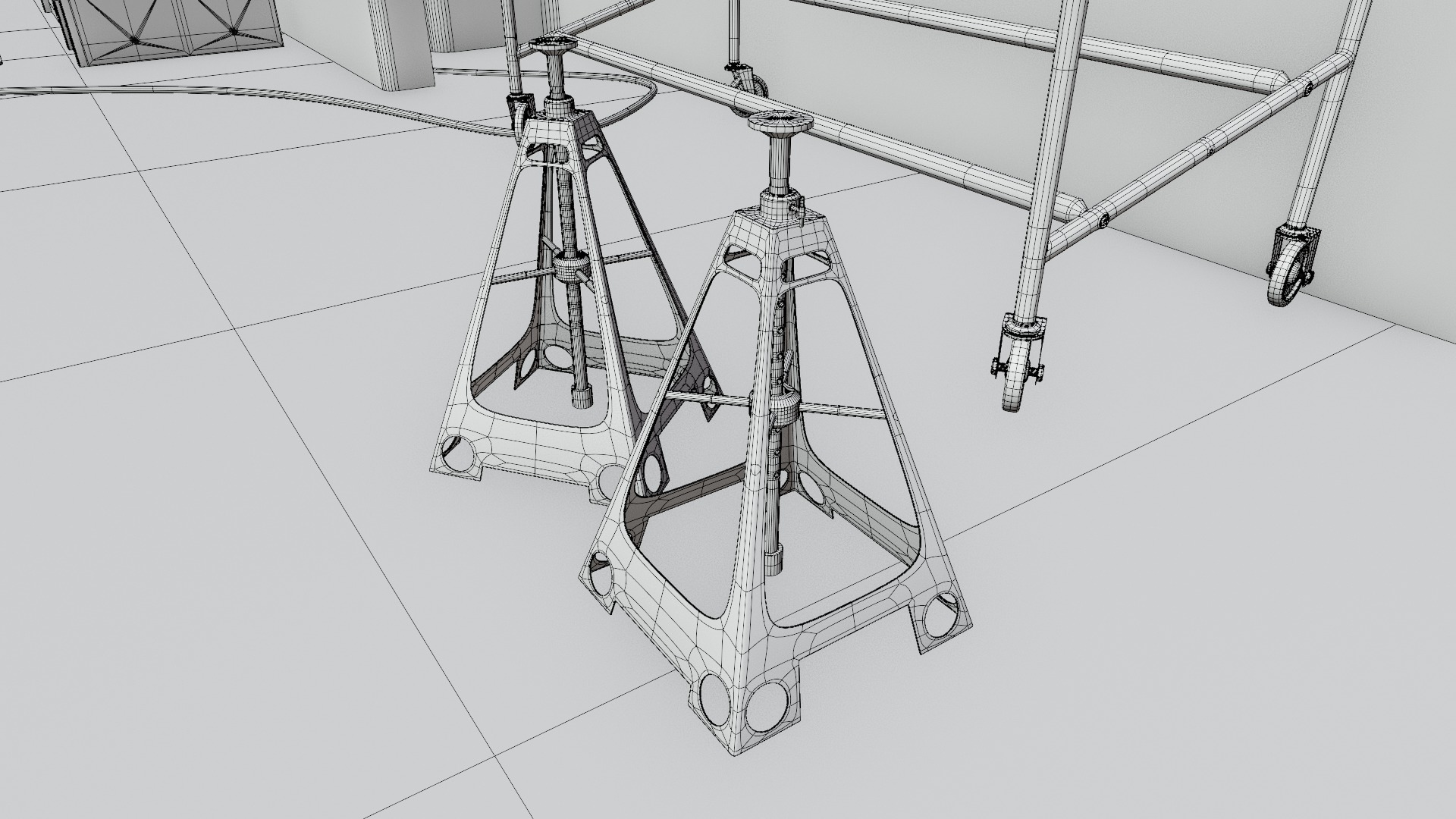 Pitlane Garage 3D Scene 3D model_29