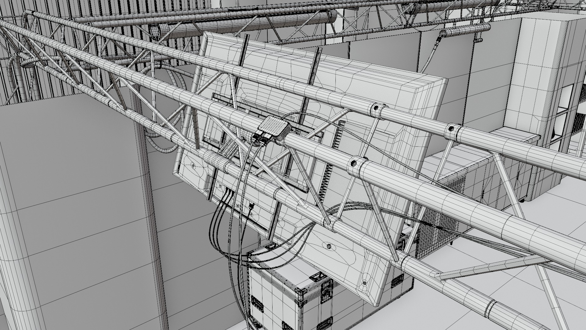 Pitlane Garage 3D Scene 3D model_46