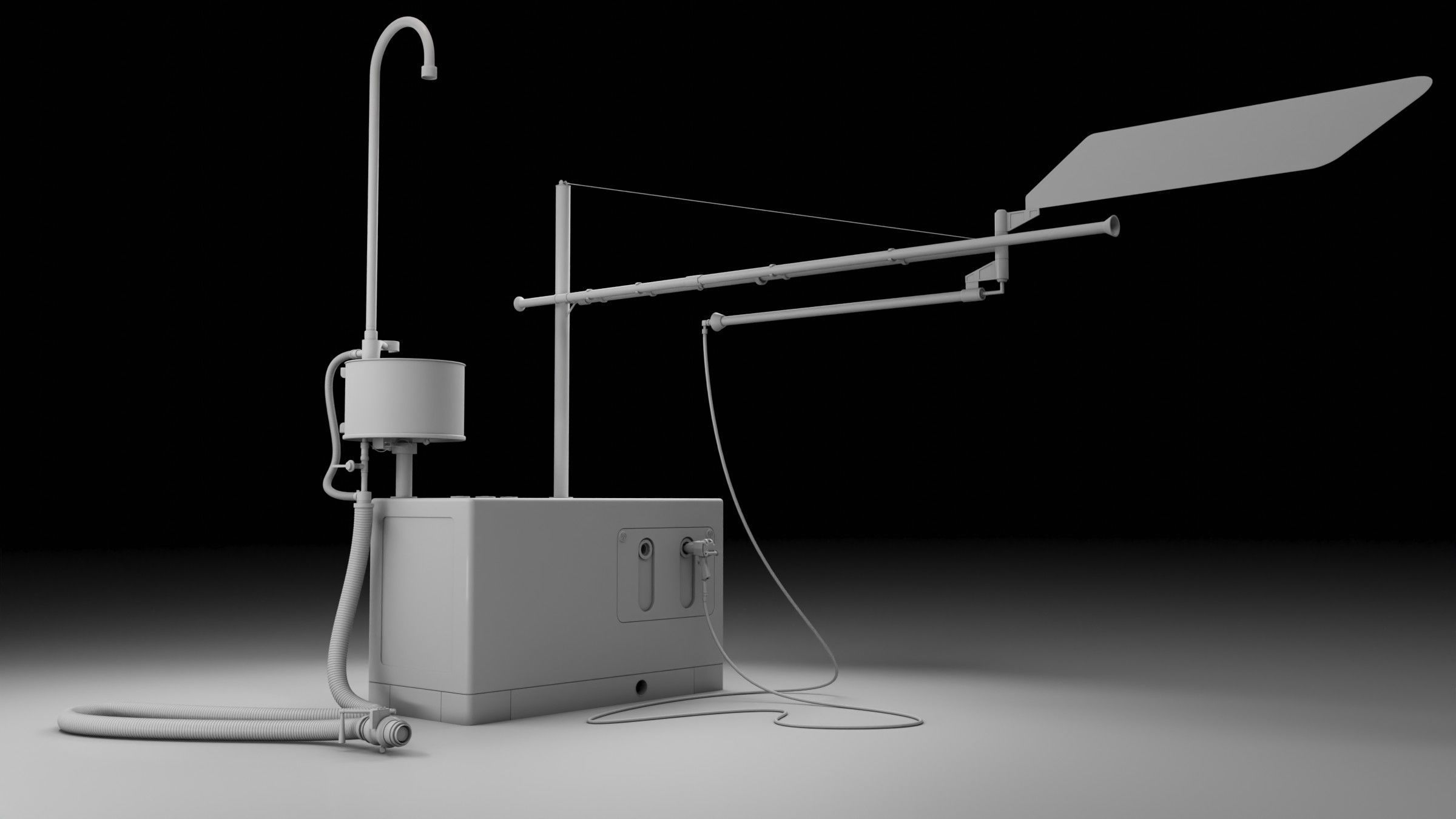 Pitlane Garage 3D Scene 3D model_10