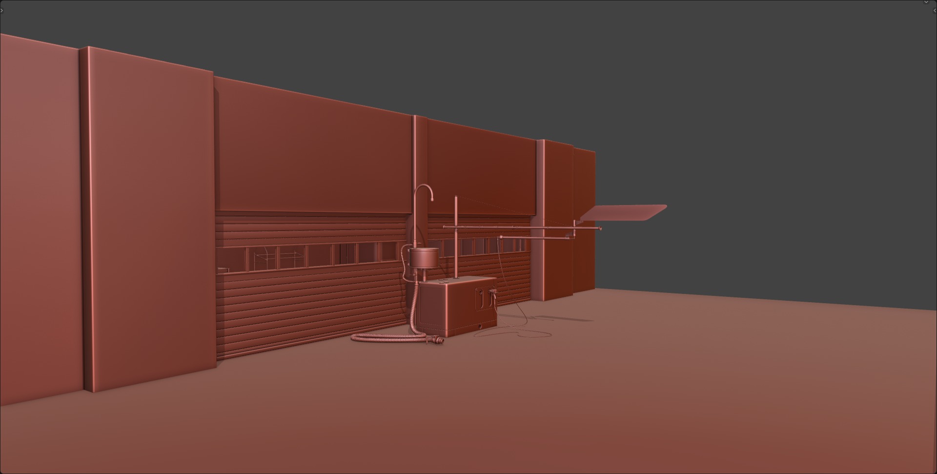 Pitlane Garage 3D Scene 3D model_13
