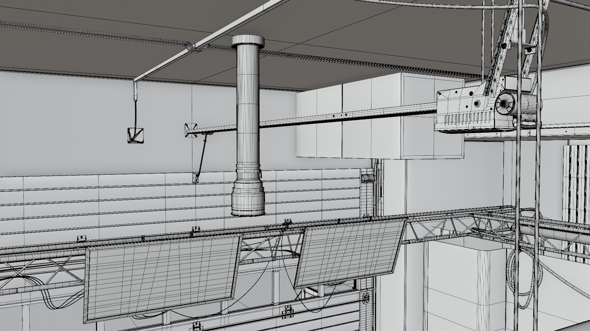 Pitlane Garage 3D Scene 3D model_42