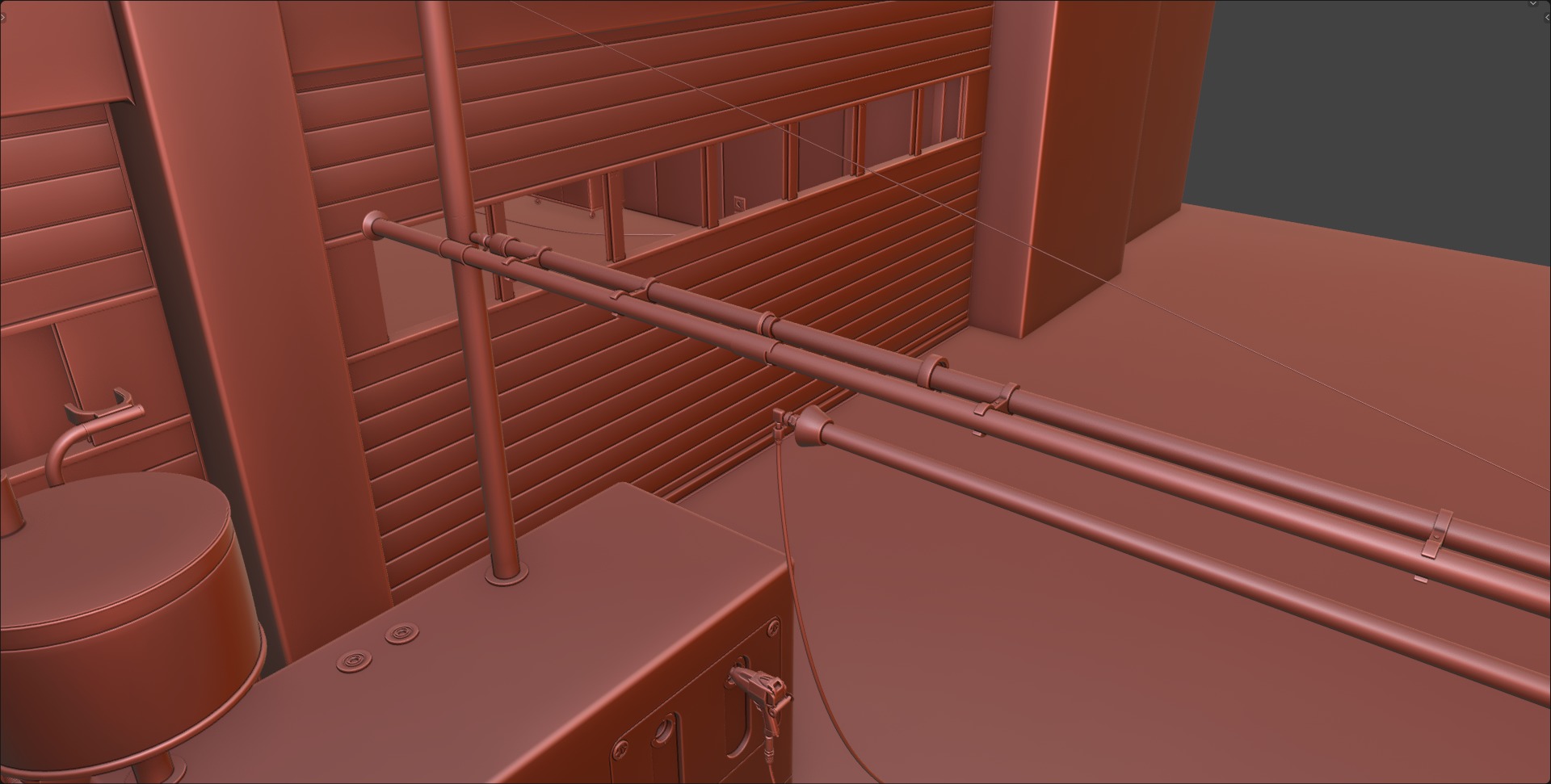 Pitlane Garage 3D Scene 3D model_28