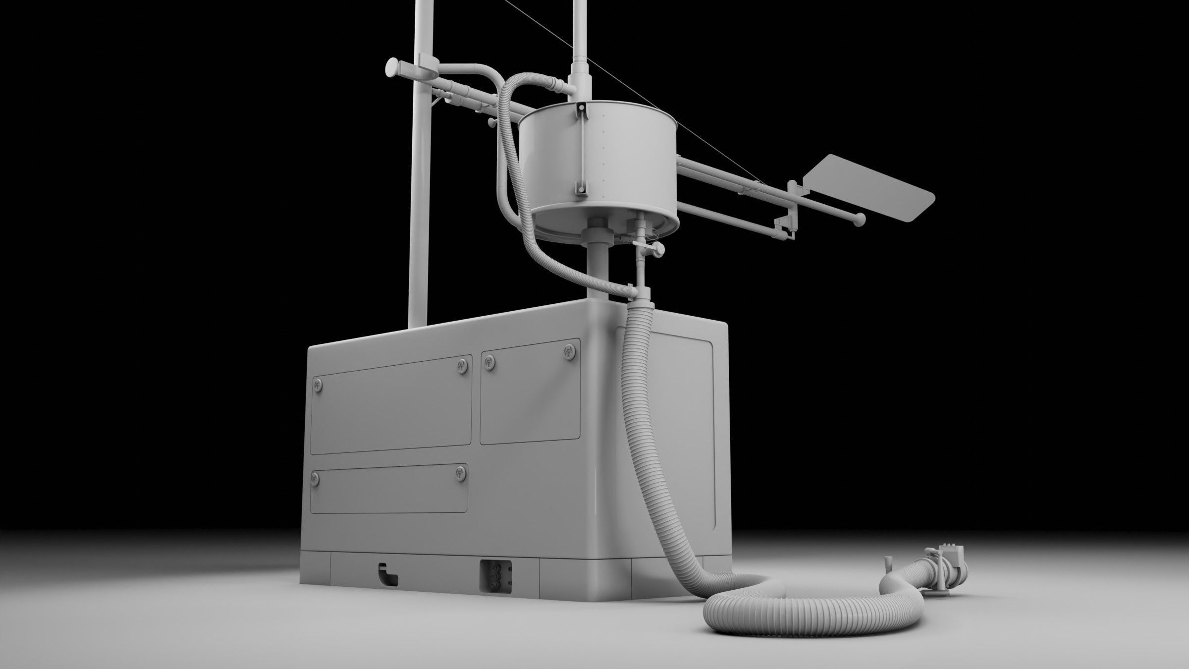 Pitlane Garage 3D Scene 3D model_11