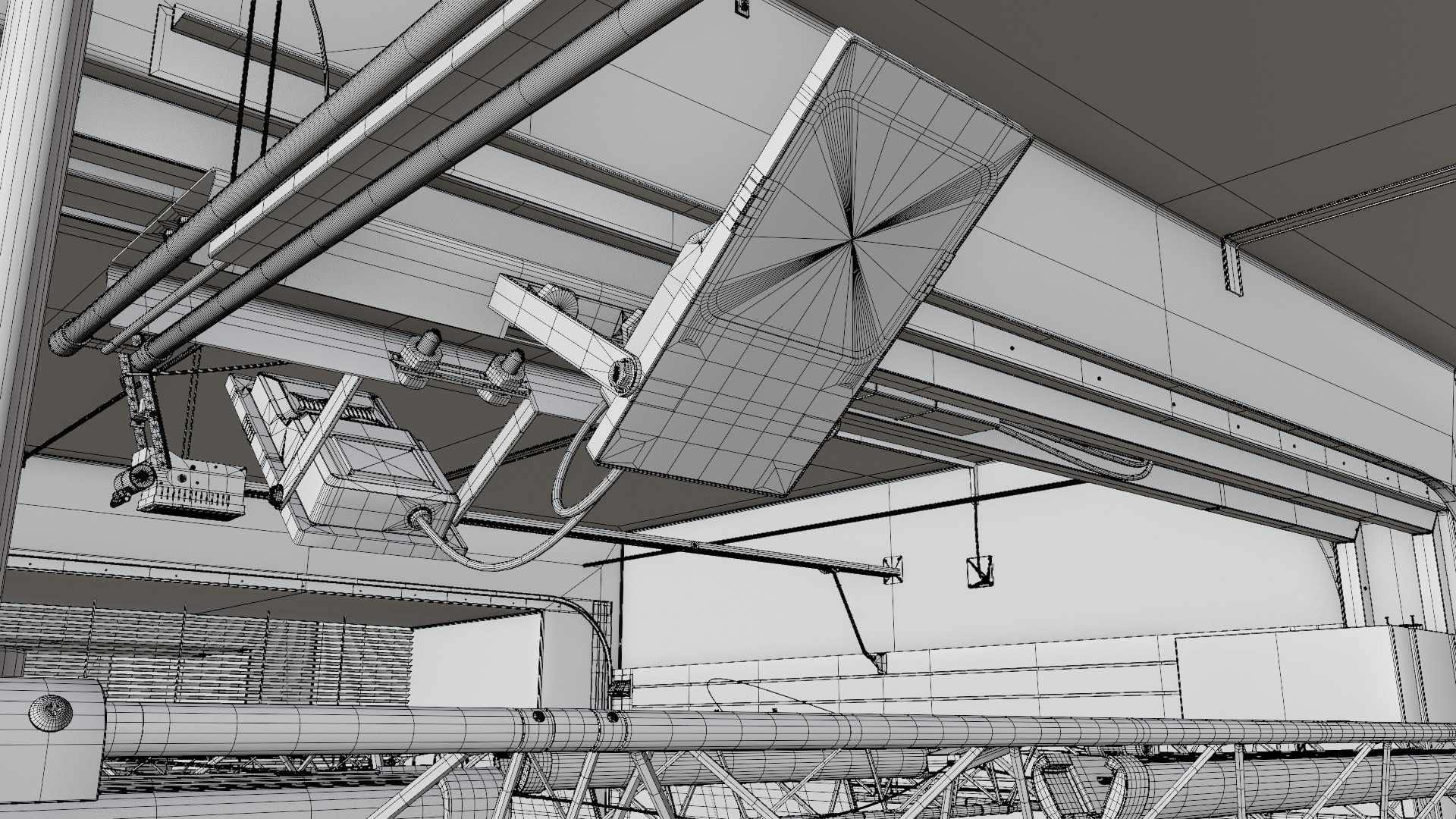 Pitlane Garage 3D Scene 3D model_38