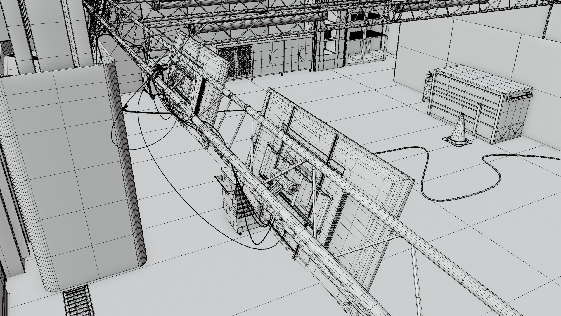 Pitlane Garage 3D Scene 3D model_33