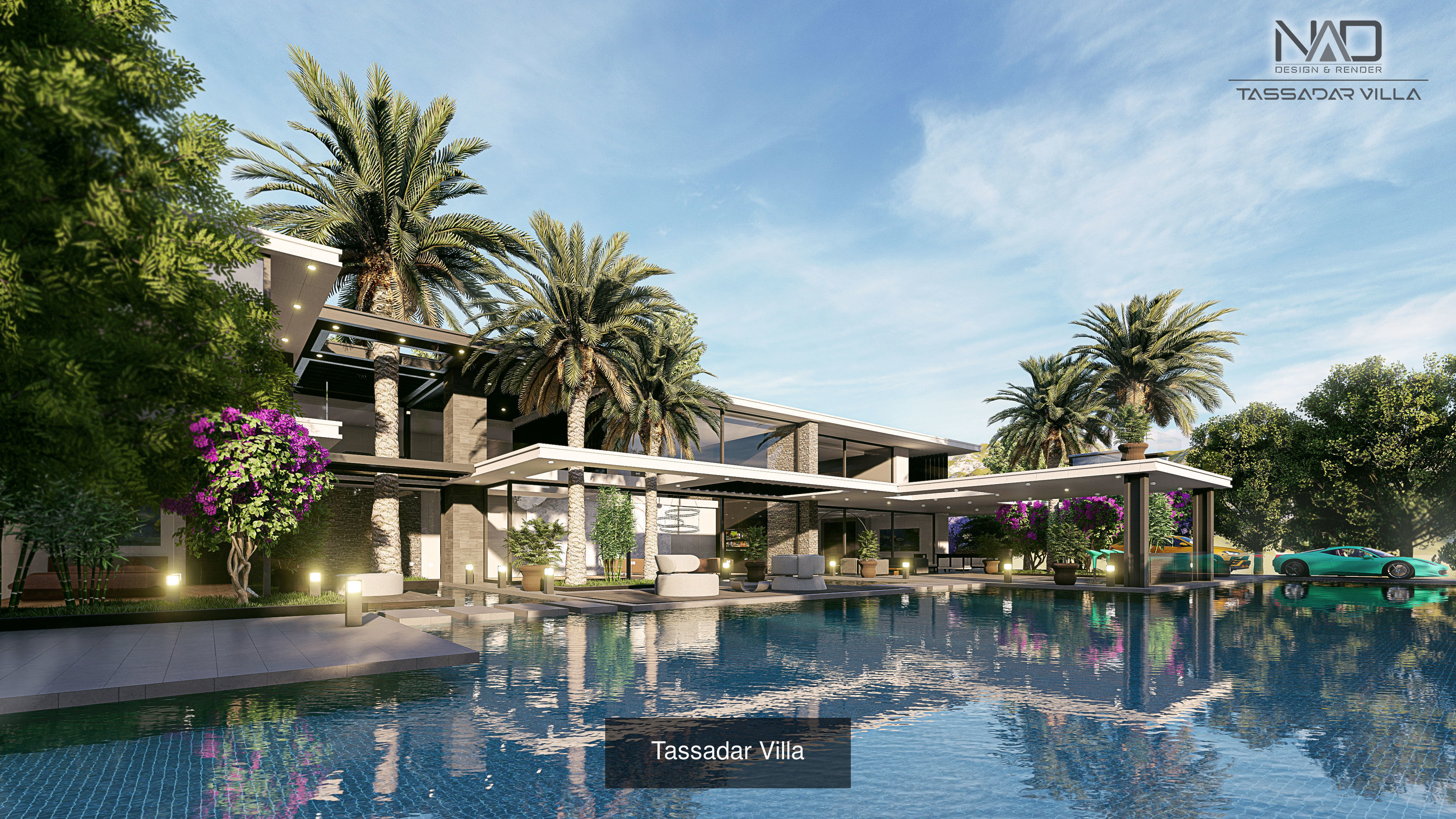 Villas Exterior Design 3D Model Collection_12