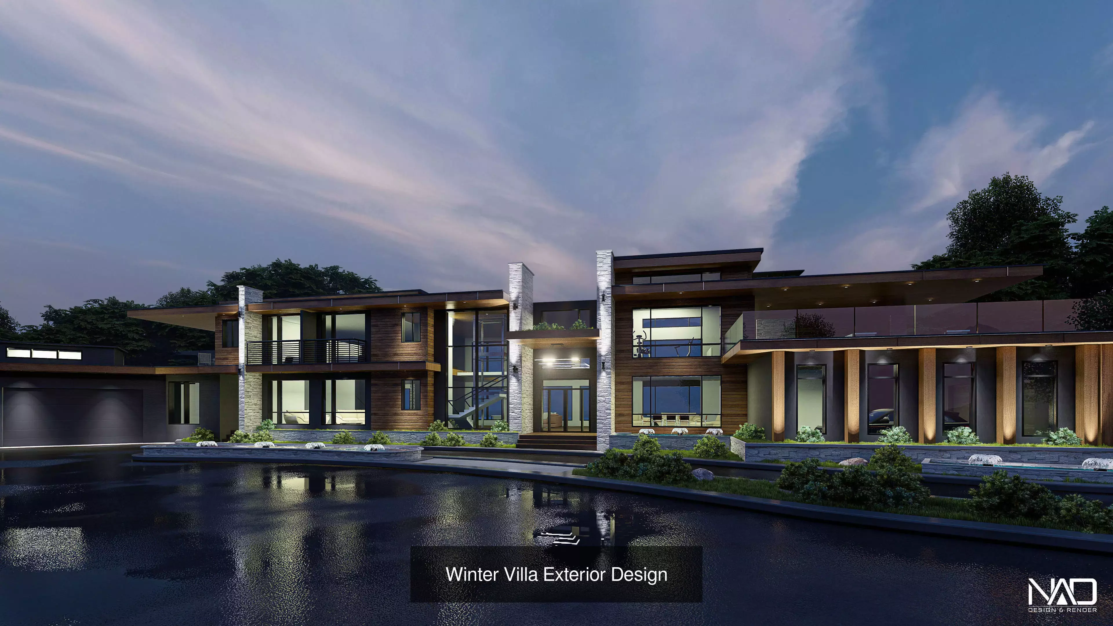 Villas Exterior Design 3D Model Collection_9