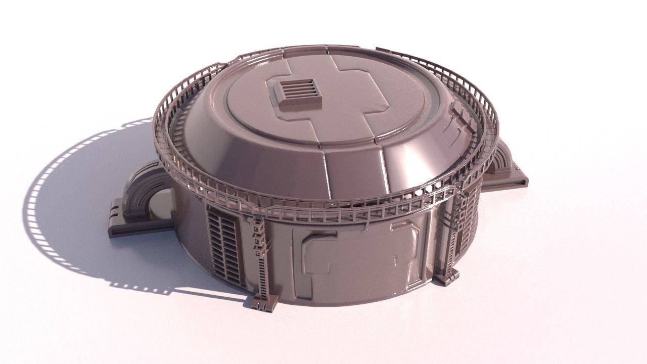 SCI-FI STORAGE TANK for 3Dprint 3D print model_1