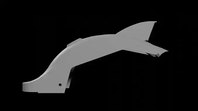Jeep electric scooter Rear Fender  3D print model