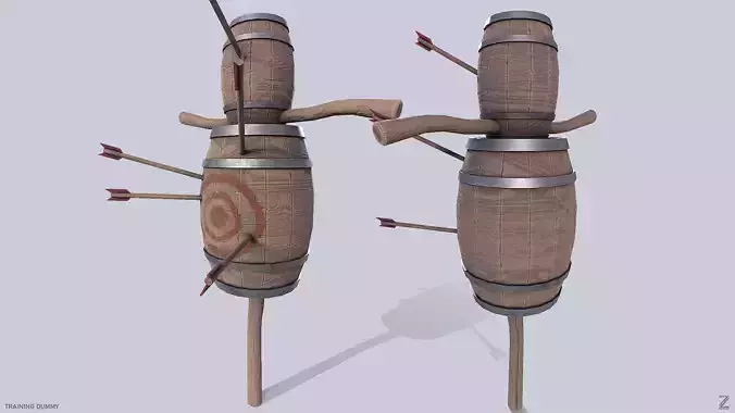 Training dummy Low-poly 3D model