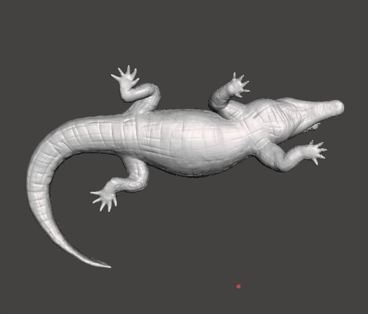 CROCODILE REALISTIC FIGURE MODEL ANIMAL CREATURE WILDLIFE RPG 3D print model_6