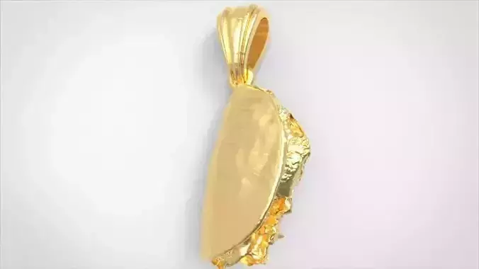 Taco Pendant Necklace Charm Jewelry 3D print model