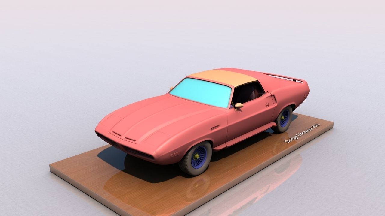 Dodge Diamante 1970 3D print model_2