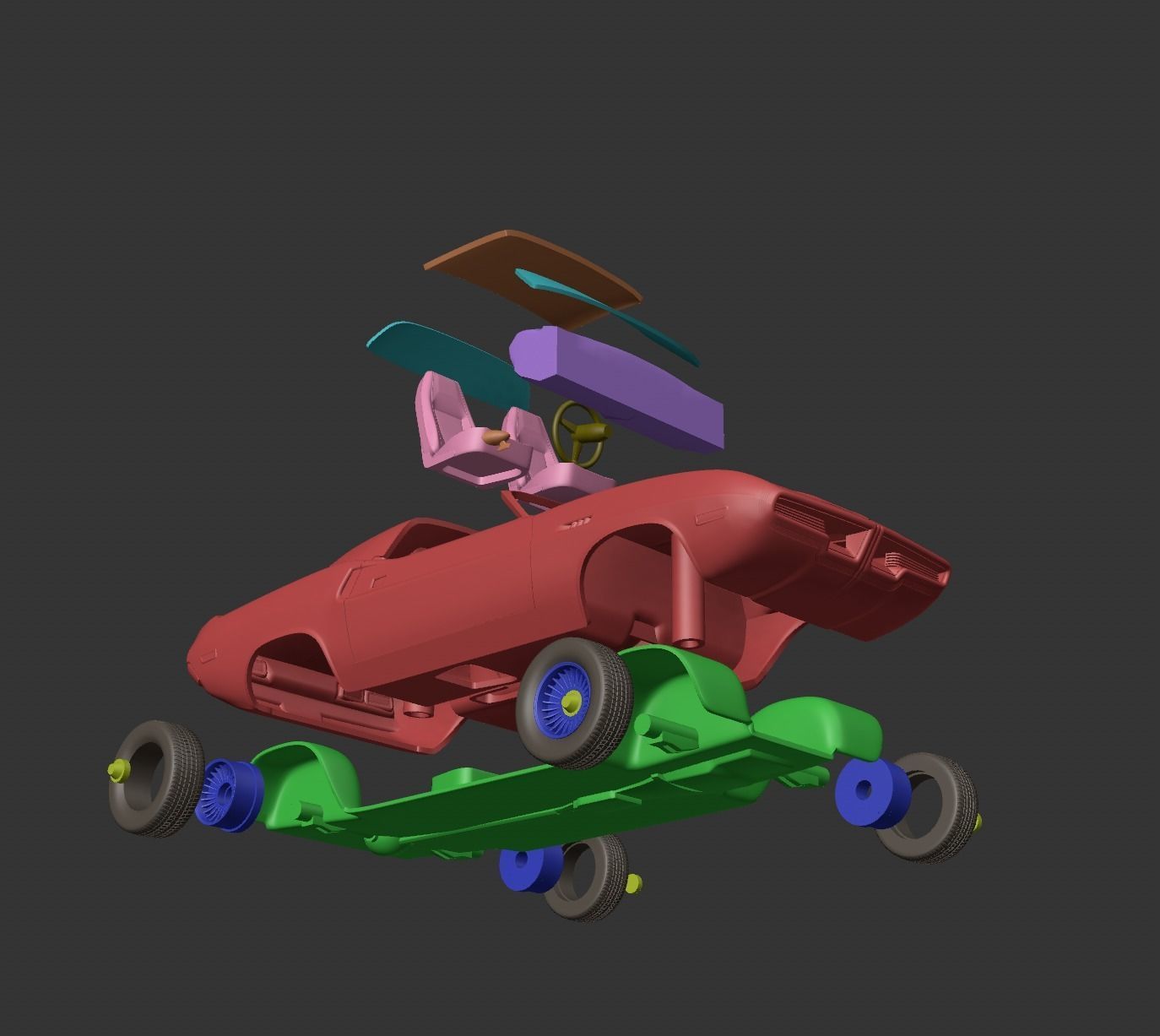 Dodge Diamante 1970 3D print model_5