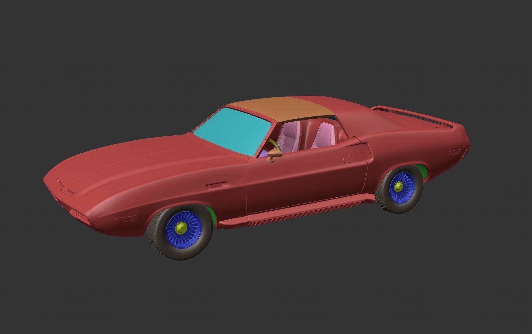 Dodge Diamante 1970 3D print model_4