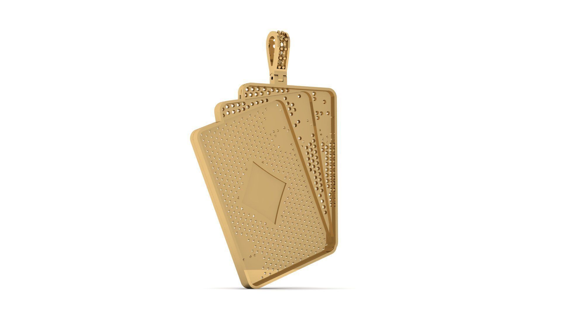 Diamond card 3 3D print model_3