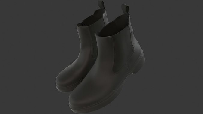 Chelsea Leather Boots 3D model