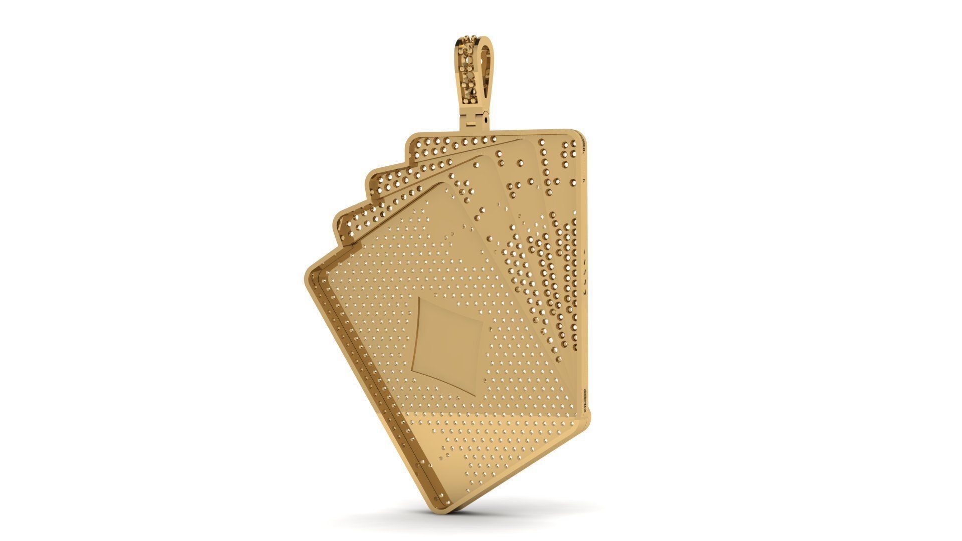 Diamond card 4 3D print model_3