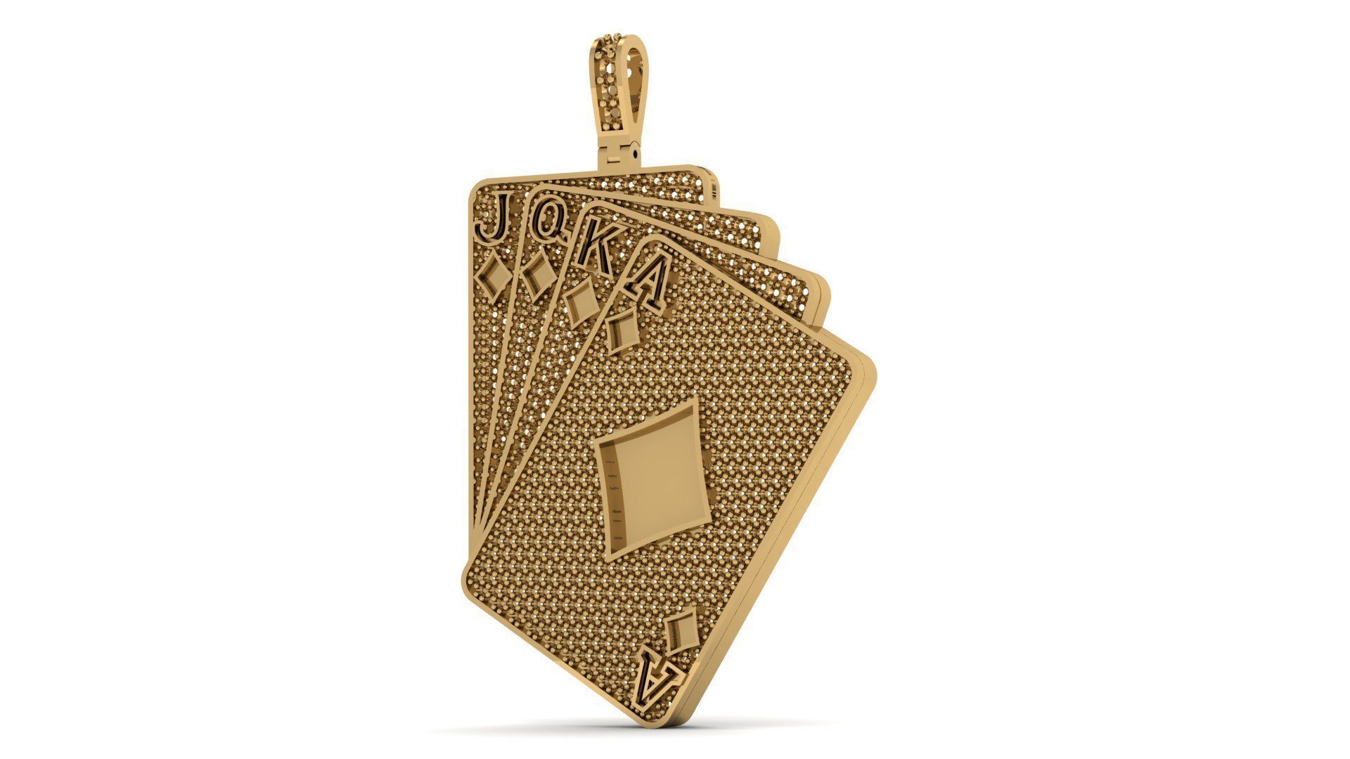 Diamond card 4 3D print model_2