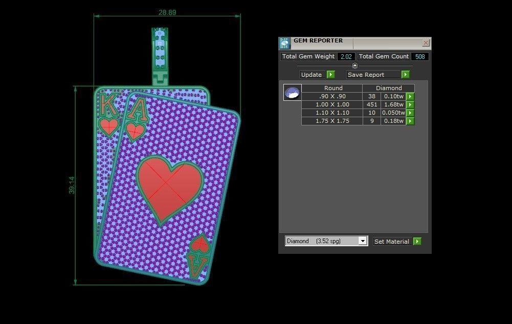 Heart card 2 3D print model_4
