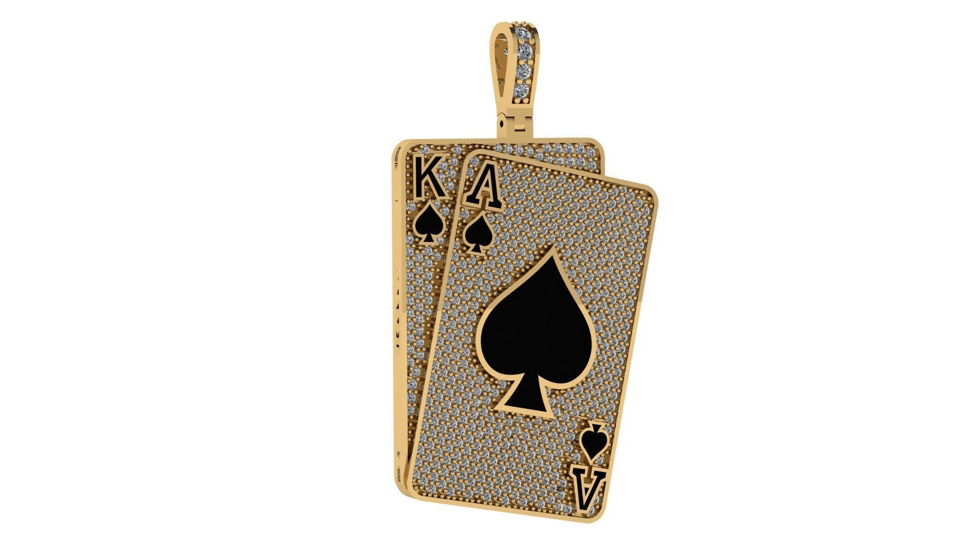 Spade card 2 3D print model_2