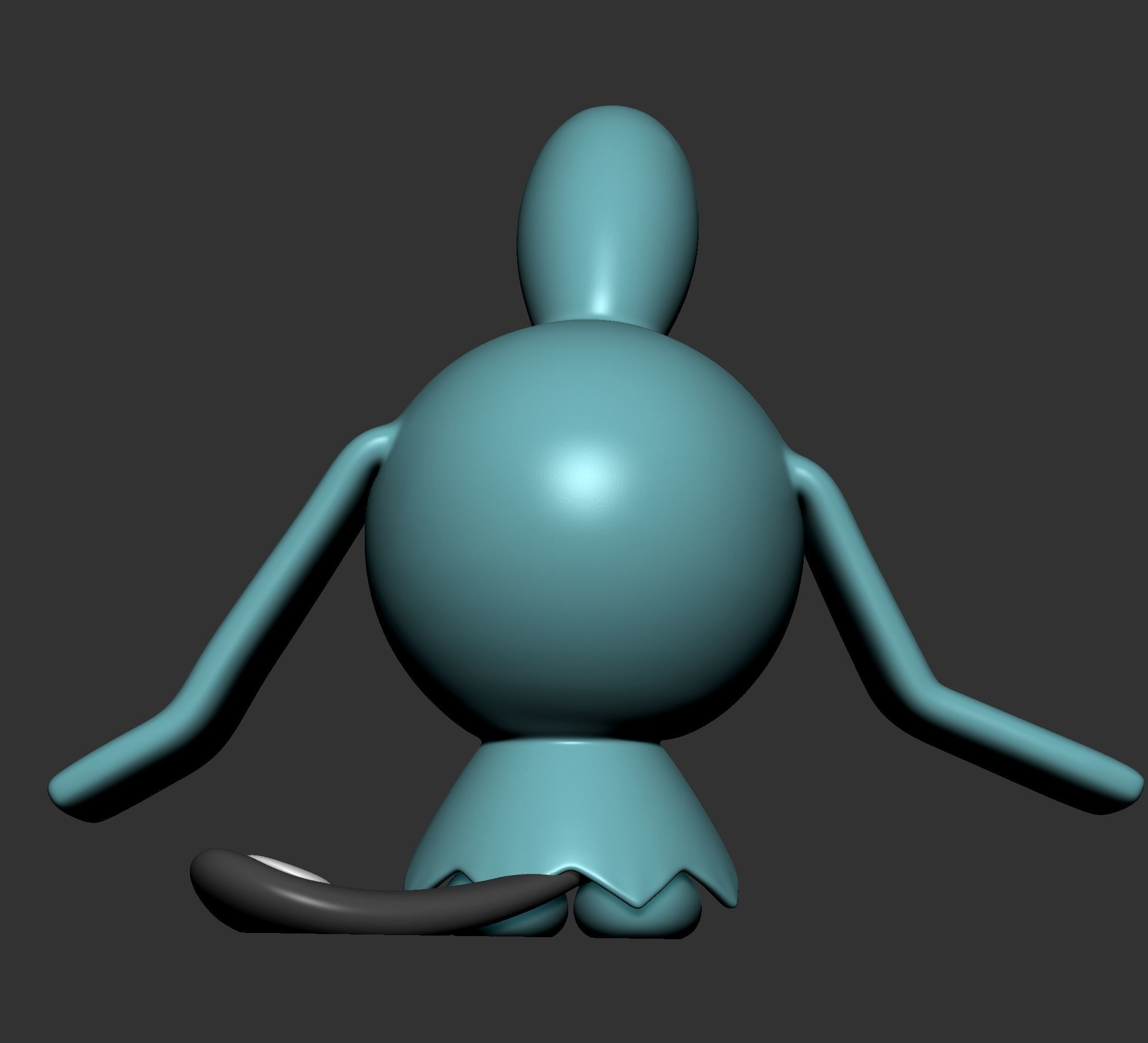 Pokemon - Wynaut  with 2 poses 3D print model_3